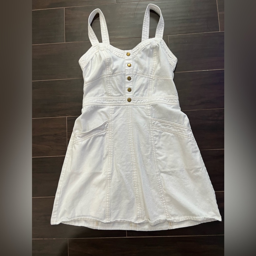 White Denim Dress
